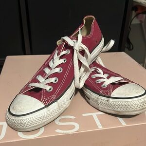 Maroon Converse